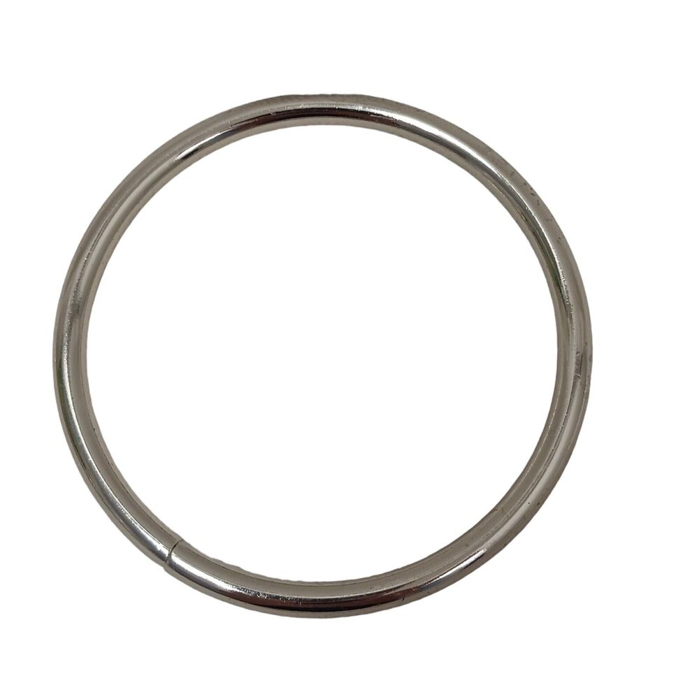 Metal Purse Ring Handle 4" Craft Supply DYI Utility Project Silver‎ Circle VNTG